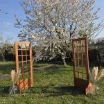 Arche avec portes vitrées bois