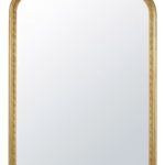 Miroir à moulures dorées